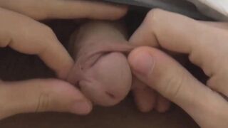Uncircumcised Twunk's Hot Masturbation Session - Close-Up View