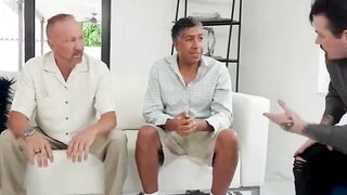 Dad's Older Son Teaches His Dad Some New Tricks In Bed