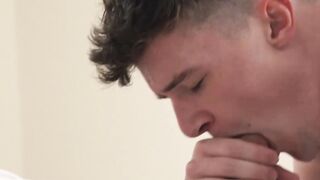 Threeway Frenzy - Old Man Worshiped By Three Hunk Men
