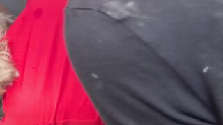 Mature MILF Eva Angelina Devouring barely legal Stud's Big Dick - POV Blowjob & Hardcore