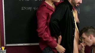 3some Fever - Hot Teacher Seduces Students in Throbbing Hardcore Sex