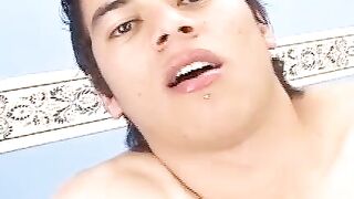 Latino Twunk's Big Dick - Masturbation & Anal Play