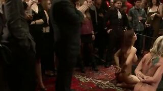 Public Orgy Party - Kinky Bondage Dungeon Scene with Fetish Fantasy Casting