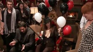 Public Orgy Party - Kinky Bondage Dungeon Scene with Fetish Fantasy Casting