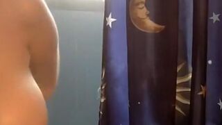 Step-Mother Peeks At Her StepSon While Showering - Older Woman Fucks barely legal Man