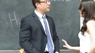 Student Slut Veronika Radke Riding Teacher's Dick In Class - POV