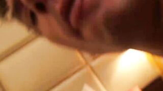 Buff Call Guy Sucks Hard Dildo in Gay Porn Casting Audition