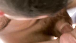 Hair Bear Cub" - Anal Creampie with Older Man on barely legal Guy's Asshole