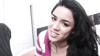 Monica Santhiago's Wet Panties Dominated By Handsome Stud - POV Sex