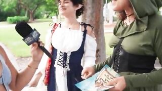 RenFest Role-Players Gangbanged by Hot Babes in Historical Costumes