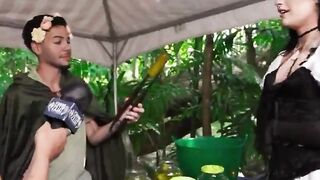 RenFest Role-Players Gangbanged by Hot Babes in Historical Costumes