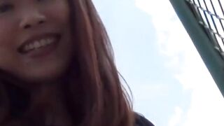An Adorably Hairless Asiana Girl Unleashes Her Insatiable Pussy in Public