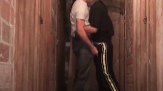 Rimjob Rough Sex - Old Man Fucks barely legal Twink Hard In Basement