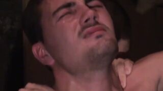 Rimjob Rough Sex - Old Man Fucks barely legal Twink Hard In Basement