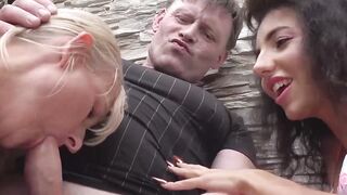 Grandma's Teenage Whore #3 - Old-barely legal Threesome with Mature Minxi & Grandpa