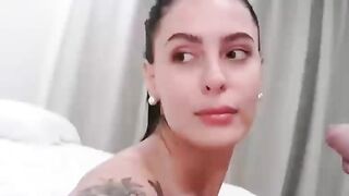 Busty Milf Rides Hard Dick POV & Gets Facial in Lingerie - Must See!
