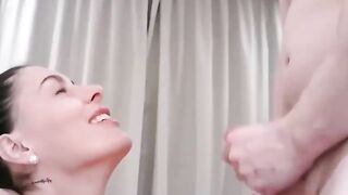 Busty Milf Rides Hard Dick POV & Gets Facial in Lingerie - Must See!
