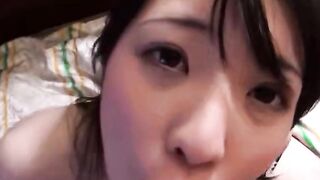 Japanese teen in pov creampies - Uncensored close-up footjob threesome