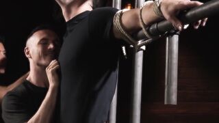Blindfold Bondage BDSM Threesome with Older Man - barely legal Twinks Fucked by Daddy's Boyfriend