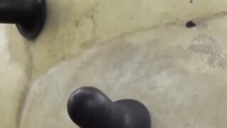 Nasty Japan Girl Fingers Hairy Pussies And Asshole In A Knobbed Bump