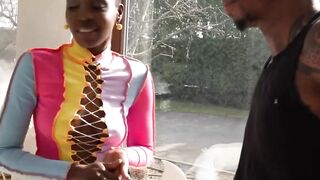 Erotic Anal Play with Black Beauty - Pornstar Zawadaai Fingers Her Ass