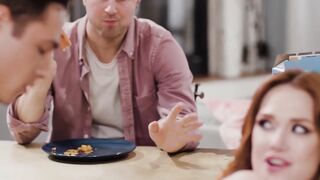 Step-Mother's Girlfriend - Stepson Fucked By His New Mommy While Her Boyfriend Watches