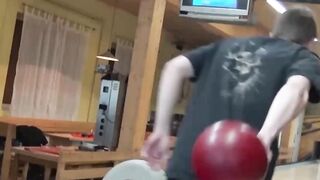 OrnellaMorgan's Bowling Alley BJ Blowjob Adventure