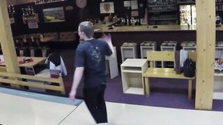 OrnellaMorgan's Bowling Alley BJ Blowjob Adventure