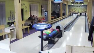 OrnellaMorgan's Bowling Alley BJ Blowjob Adventure
