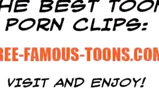 Four-Way Orgasm Fest Featuring Popular Cartoon Characters
