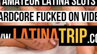 Petite-Latina Teen's Big Ass Bounces on White Stranger's Huge Dick - POV