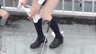 Public Peeping - Kinky School Girls Get Busted For Peeing In Public