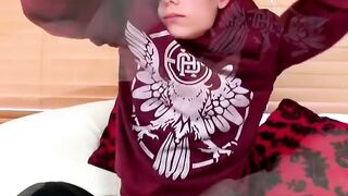Skinny Twinks Solo Striptease & Masturbation - Jamie Sykes