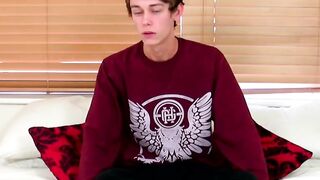 Skinny Twinks Solo Striptease & Masturbation - Jamie Sykes