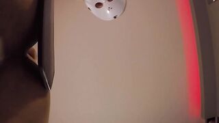 Thick-Assed Transgender Babe Handcuffs Herself For Anal Play