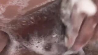 TS Bombshell Sucks & Fucks in Bathtub - Transgender Beauty Rides Big Dick POV