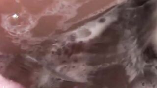 TS Bombshell Sucks & Fucks in Bathtub - Transgender Beauty Rides Big Dick POV