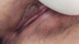 Asian Teen Vibrates to Ecstasy - Sex Toy Sensation on Red Lingerie Model