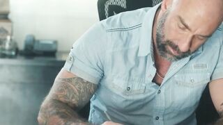 Step-Daddy's Big Dick Riding - Son Tristan Hunter Fucked By Dad