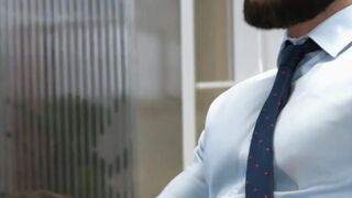 Business-Sex" - Office Fellatio Blowjob Action With Hot Babe & Hunk In Suits!