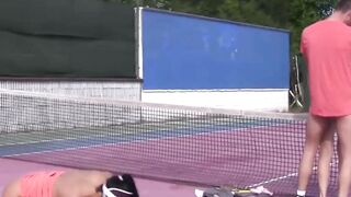 Teenage Slut Outdoor Fucked Hard On A Public Court - PornPros