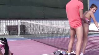 Teenage Slut Outdoor Fucked Hard On A Public Court - PornPros