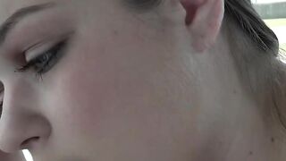 Anal Step-Daughter's First Time Anal Sex with Huge Dick - Petite Blonde