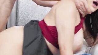 Hot Babe Mion Hazuku Rides A Big Dick In Public Parking Lot