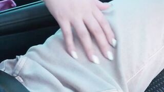 Hot Babe Mion Hazuku Rides A Big Dick In Public Parking Lot
