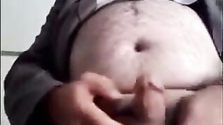 Chubby Middle Eastern Dude Masturbates On Webcam