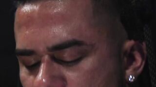 Muscular Hunks Dominant Bondage Threesome with Big Dick Action