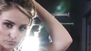 Petite Blondie's Naughty Striptease - Exclusive Footage of BTS Action