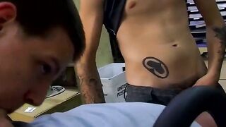 Three's Company - Twinks Share Big Dick Threesome