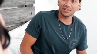 Teens Step-Sister Rides Brother's Face & Dick in POV Creampie